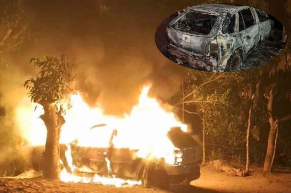 Bombeiros são acionados para combater incêndio em veículo em Branquinha