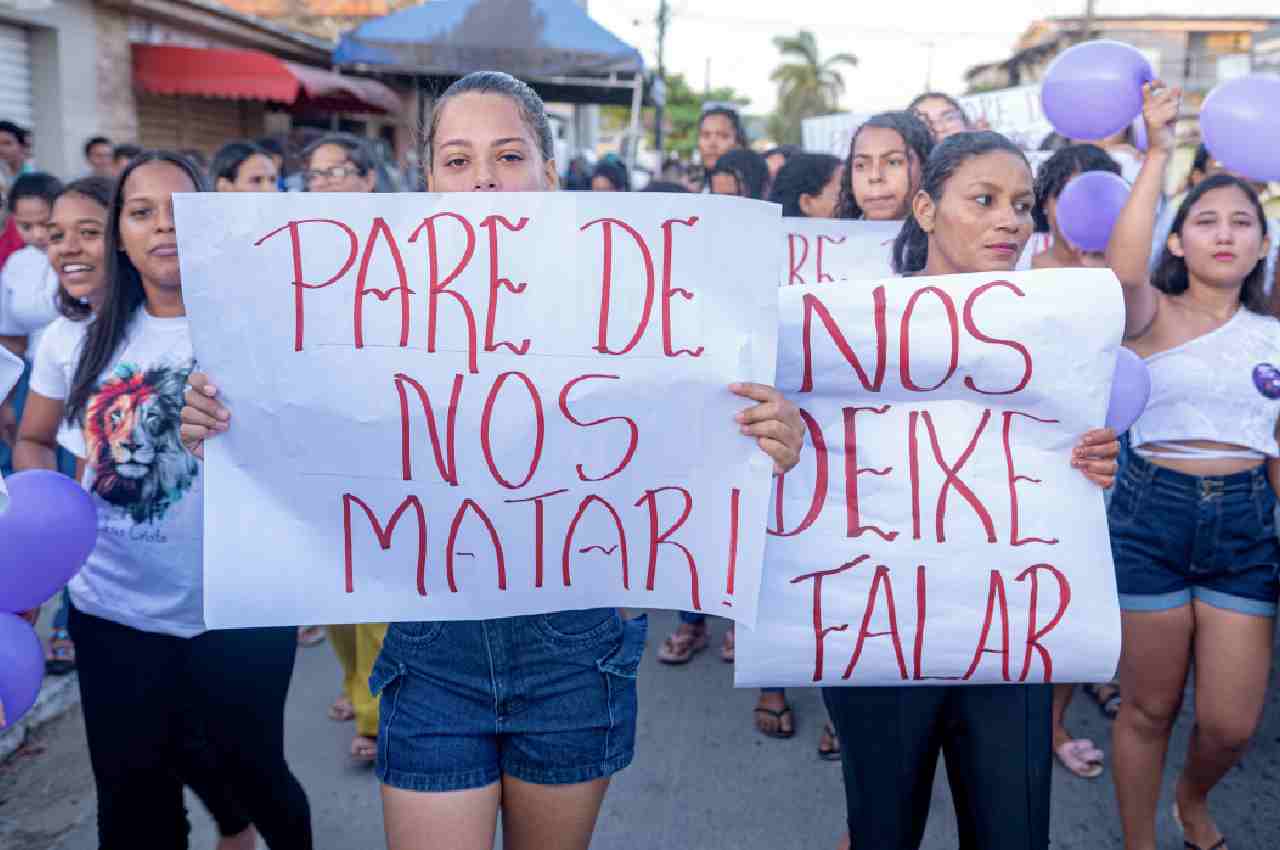 Ato contra o feminicídio em Murici | © Jailson