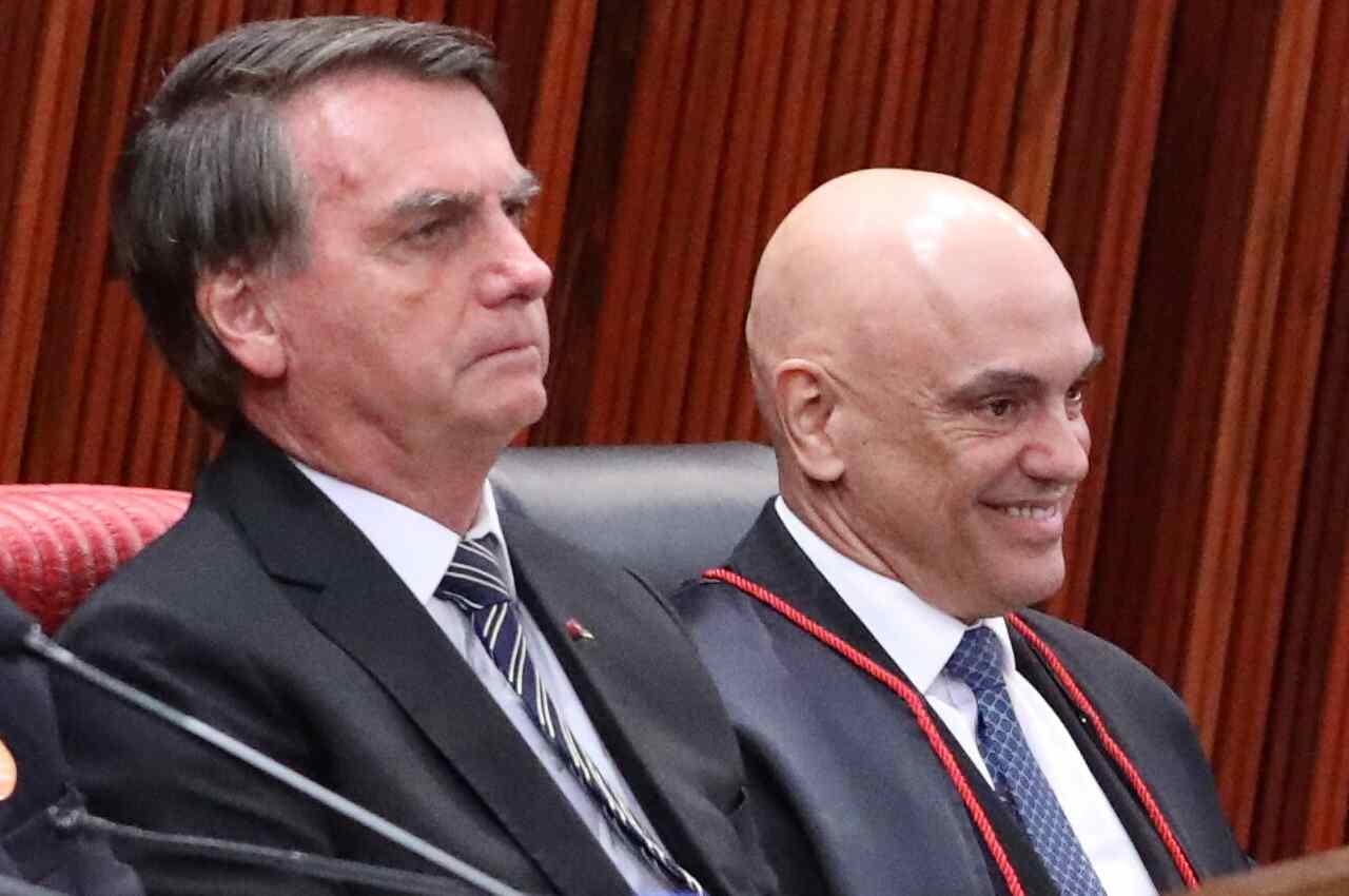 Bolsonaro e Alexandre de Moraes | © Reprodução 