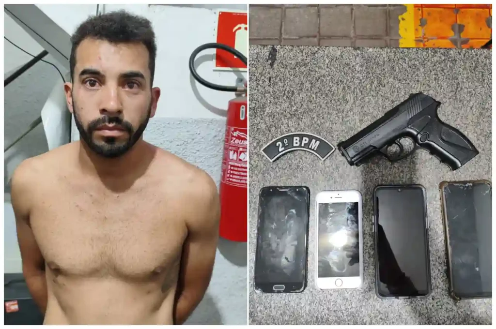 Dupla é presa suspeita de assaltos em Branquinha