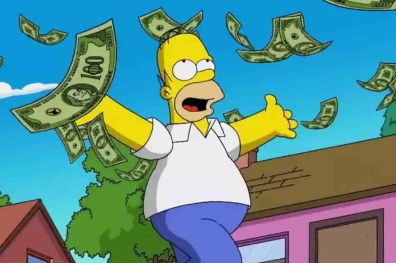 Homer ganhou na loteria em um dos episódios da série Os Simpsons | © Reprodução