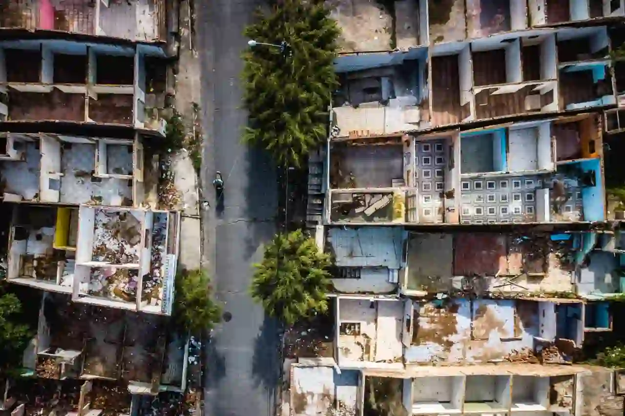 Imagem aérea de bairro de Maceió abandonado - @Reprodução