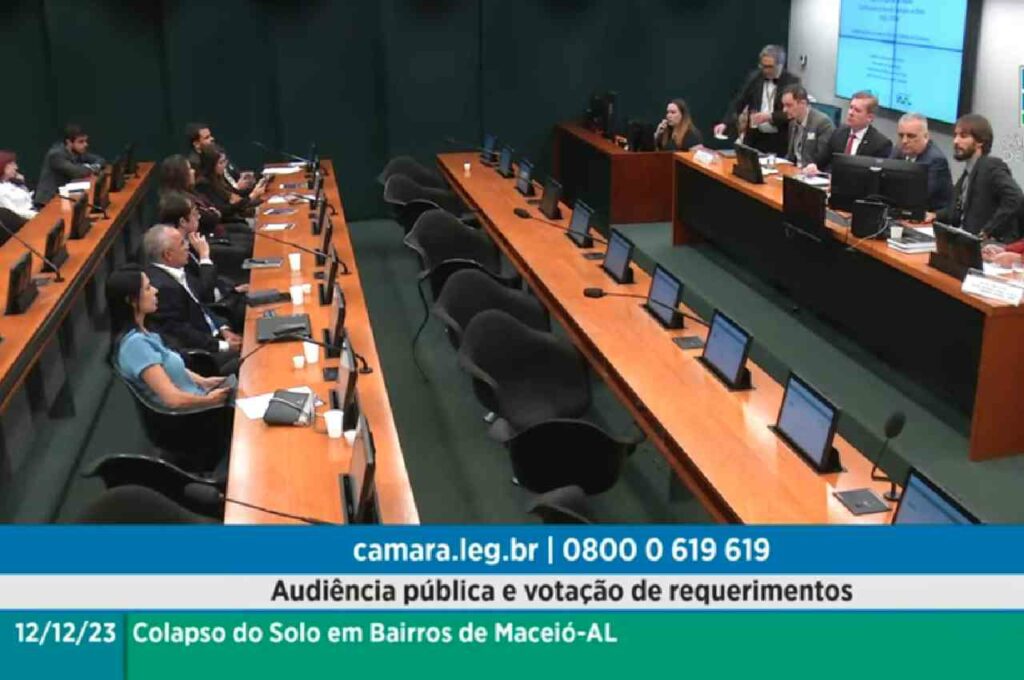 Maceió afunda há quase 20 anos, aponta técnicos durante audiência pública