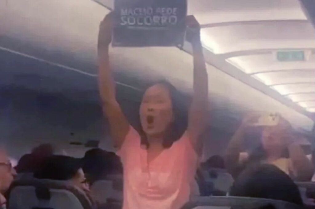 Passageiros manifestam indignação contra Braskem durante voo