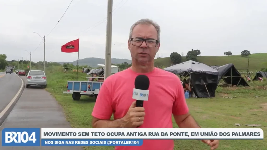 Movimento Social ocupa área de risco às margens do Mundaú em União dos Palmares