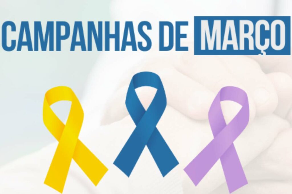 Amarelo, Azul e Lilás: Março é marcado por três campanhas de conscientização