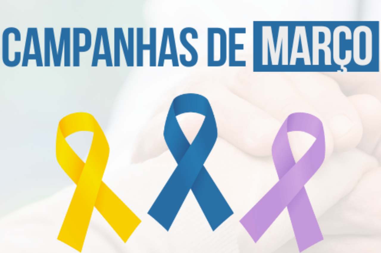 Campanhas Março Amarelo, Azul e Lilás | @ IPE Saúde