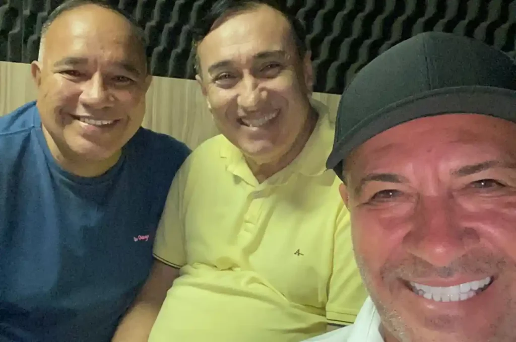 Kleber Marques recebeu Sandro Becker e Geraldo Cardoso na rádio AG FM