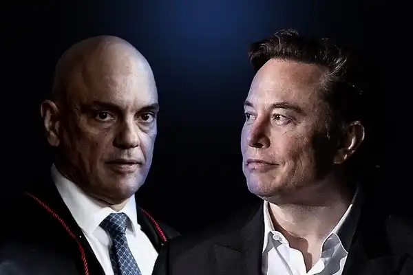 Alexandre de Moraes e Elon Musk - @Reprodução