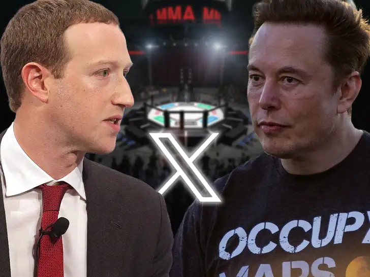 Mark Zuckeberg e Elon Musk - @Reprodução