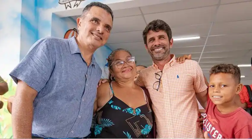 Ao lado de Júnior Menezes, Kil inaugura a 5ª creche de sua gestão