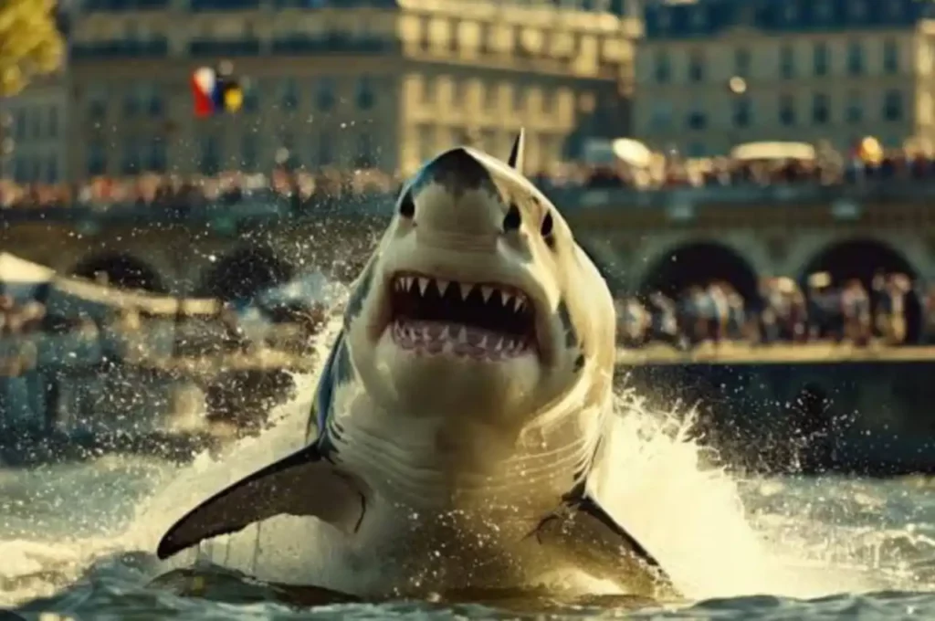 Olimpíadas 2024: Filme da Netflix sobre Tubarão em Paris leva “terror” aos Jogos Olímpicos