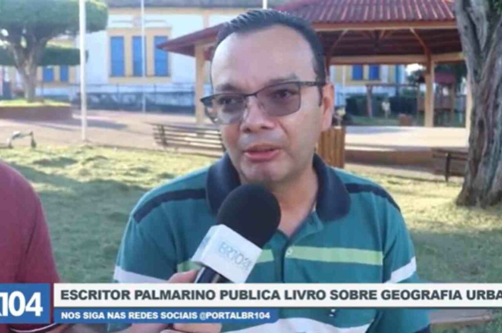 Escritor palmarino publica livro sobre geografia urbana