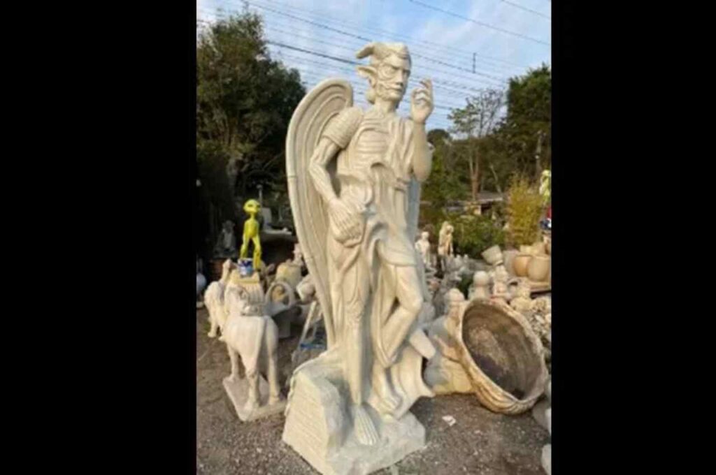 Ordem religiosa constrói santuário para Lúcifer com estátua com mais de 5 metros no RS