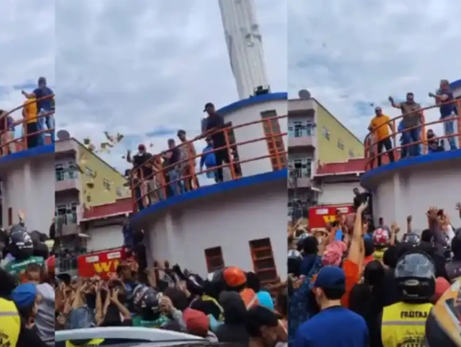 Candidato à prefeito é preso pela PF após fazer ‘chuva de dinheiro’ em comício