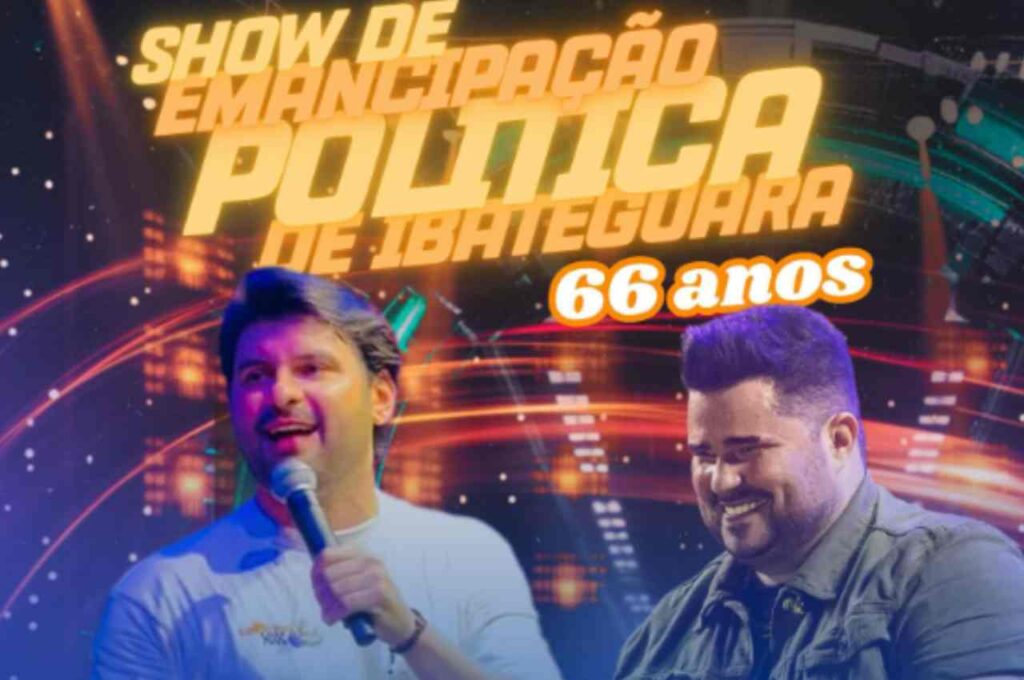 Ibateguara celebra 66 anos de emancipação política com show neste sábado (4)