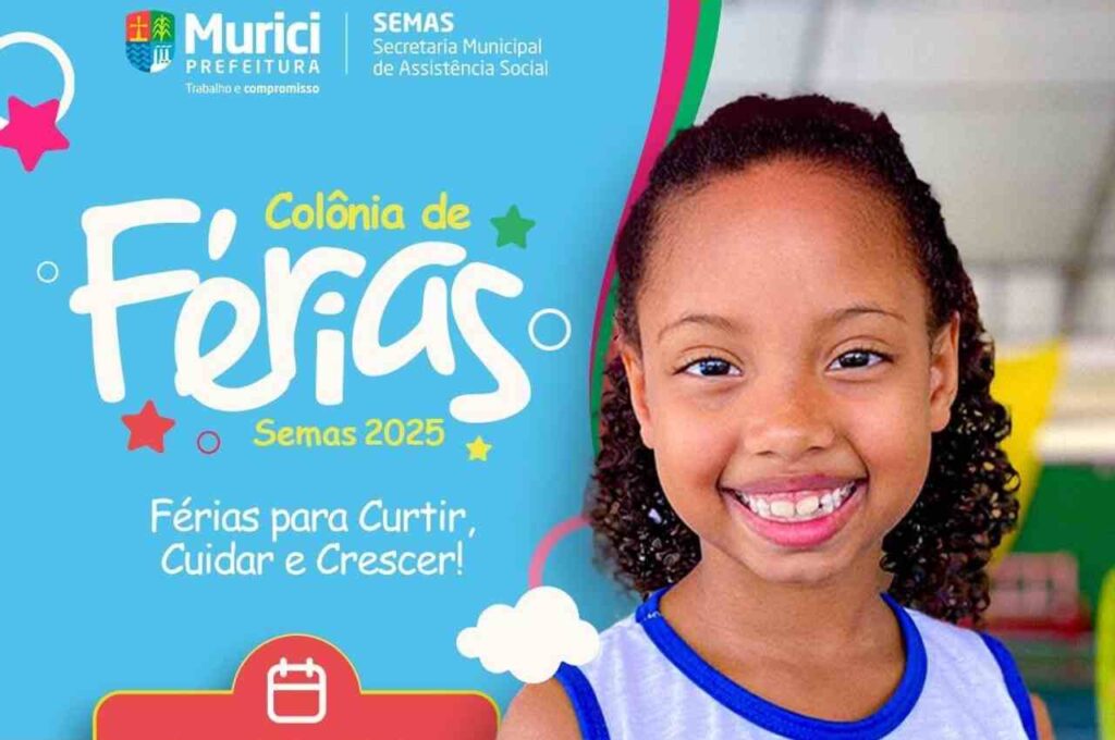 Assistência Social de Murici promove colônia de férias para as crianças do Serviço de Convivência