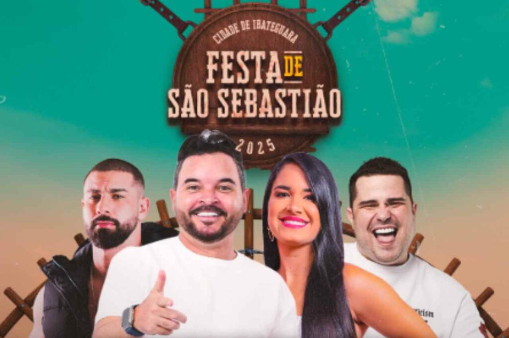 Prefeitura de Ibateguara divulga atrações da Festa de São Sebastião