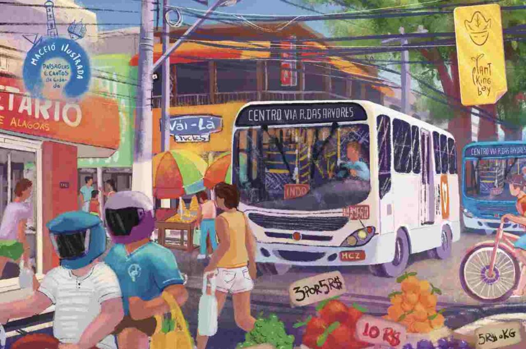 Projeto de ilustrador alagoano transforma Maceió em arte