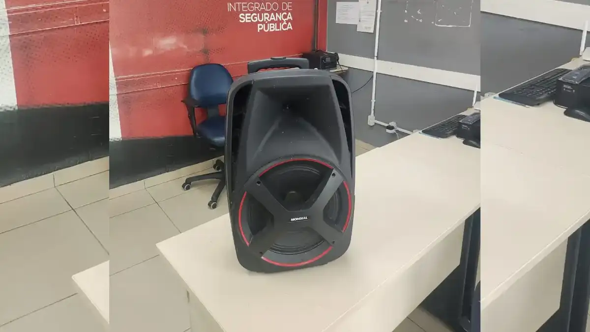 Som apreendido pela Policia Militar | Foto: Reprodução
