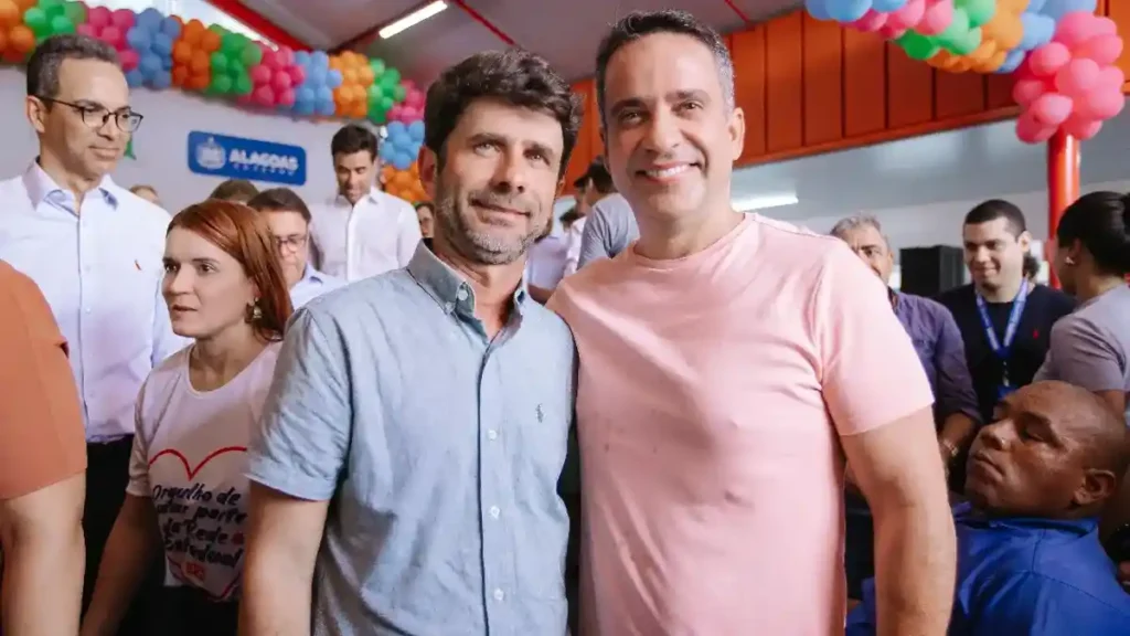 Prefeito Junior Menezes recebe o Governador Paulo Dantas para assinatura de ordens de serviço em União dos Palmares