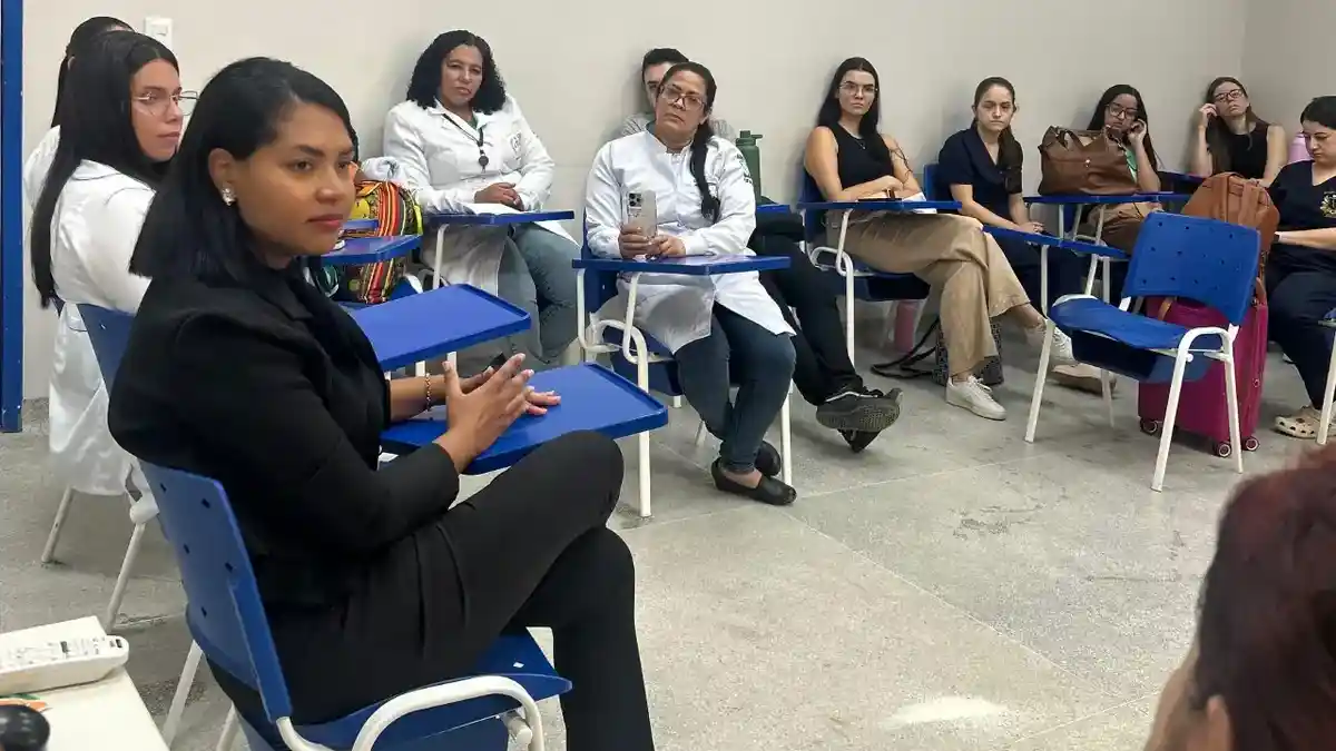 roda de conversa no Hospital Universitário Professor Alberto Antunes (HUPAA), da Universidade Federal de Alagoas (UFAL) | Foto: Maria Samara