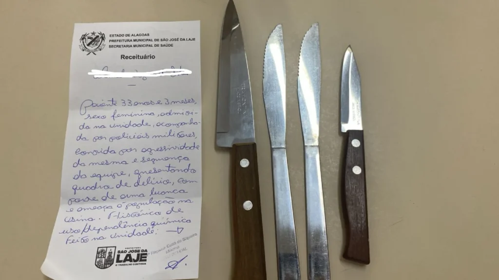 Mulher chega armada com quatro facas e causa confusão em usina de São José da Laje