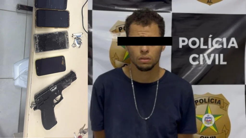 Homem é preso após agredir companheira e tentar fugir da polícia em São José da Laje