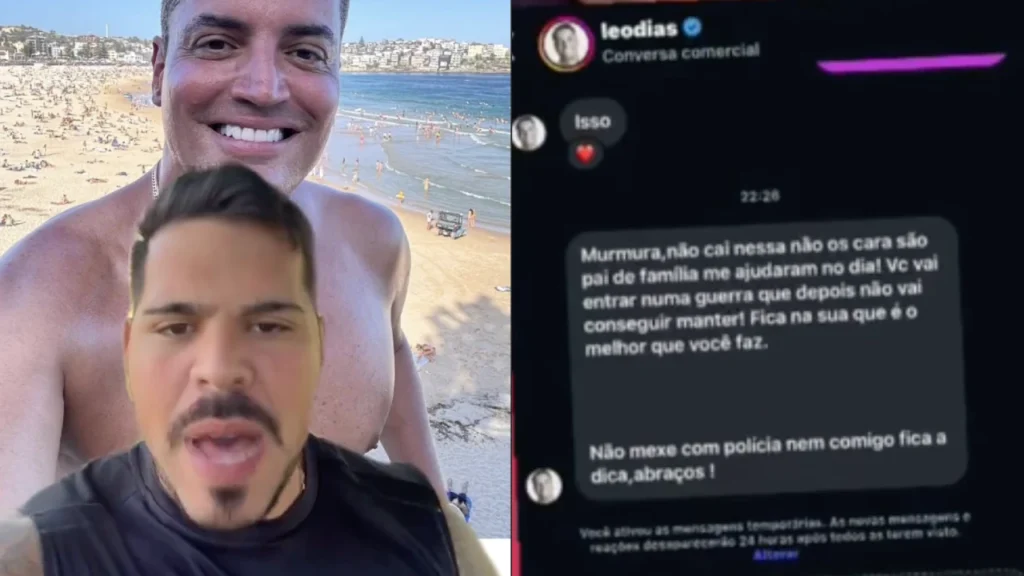 Léo Dias é acusado por ex-policial Rafael Murmura de suborno e ameaça
