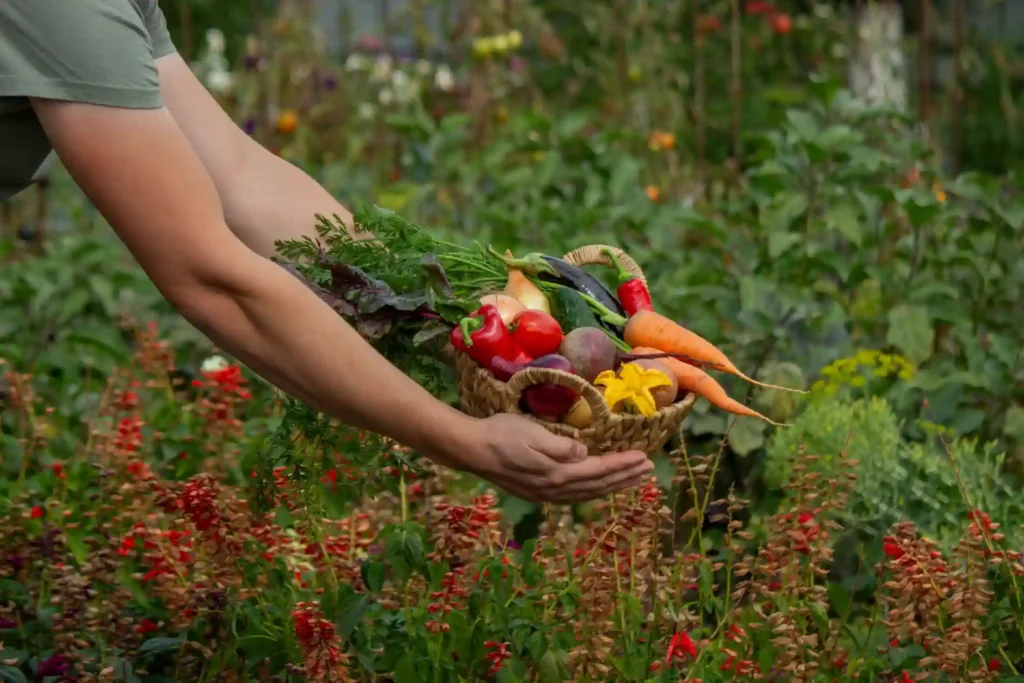 Horta caseira montada em quintal em Maceió, representando economia e sustentabilidade. - @Reprodução