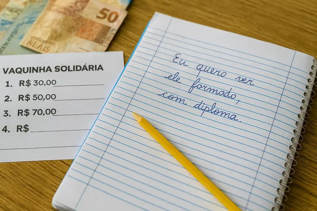 Mãe faz vaquinha para pagar reforço escolar do filho: ‘Quero ver ele formado’