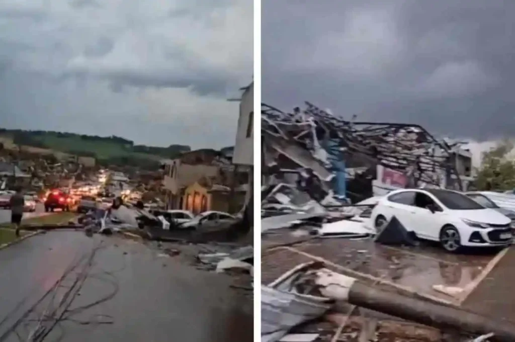 Tornado deixa cinco mortos e 130 feridos no Paraná