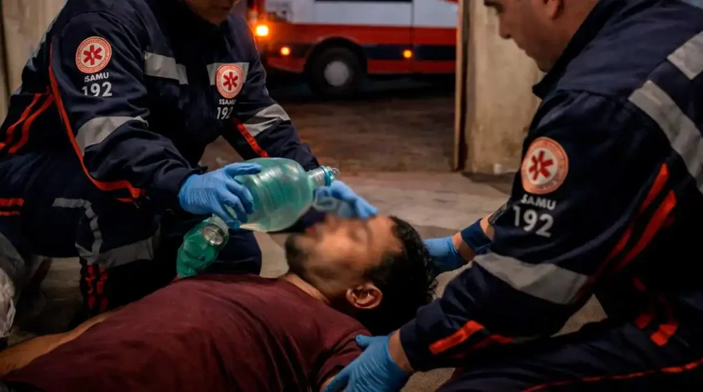 Homem bebe até desmaiar e precisa ser atendido pelo SAMU em Murici