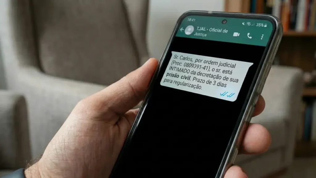 Pensão alimentícia: TJ-AL decide que visualização no WhatsApp vale como intimação