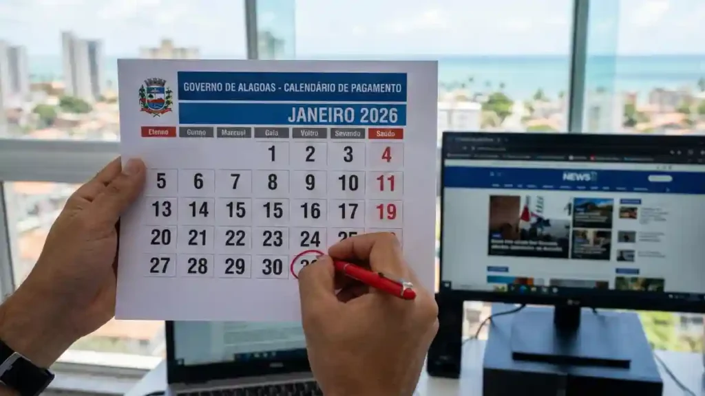 Veja quando cai o salário de janeiro dos servidores de Alagoas