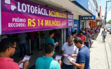 Lotofácil 3600 sorteia prêmio recorde de R$ 14 milhões nesta quinta; veja como apostar em Alagoas