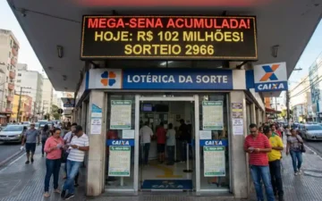 Mega-Sena 2966 sorteia R$ 102 milhões nesta quinta; saiba como apostar em Alagoas
