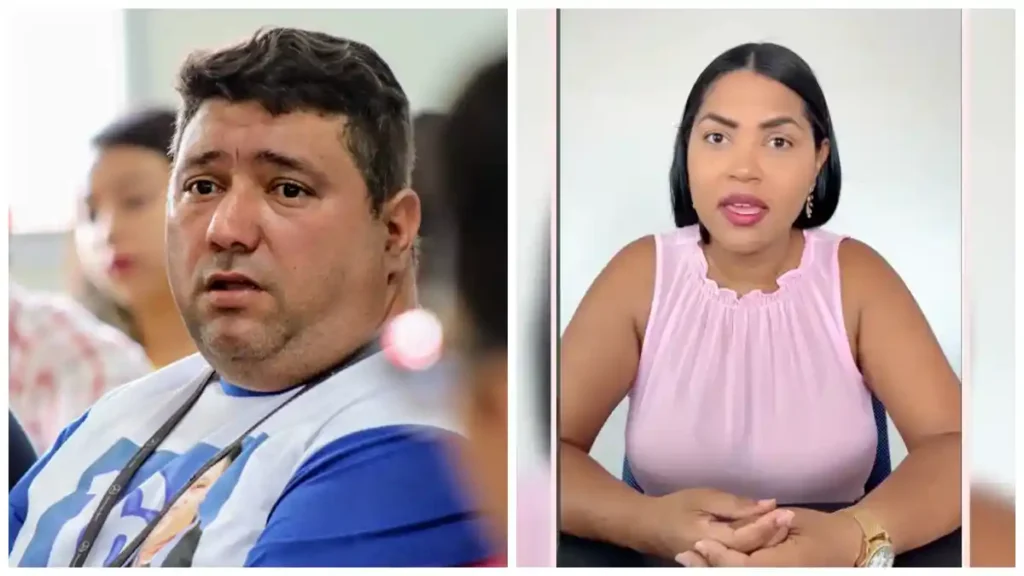 Montagem com dois conselheiros tutelares de União dos Palmares: Alexander Campos (à esquerda) e Jéssica Batista (à direita), em fotos separadas