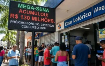 Mega-Sena acumulada em R$ 130 milhões: veja data do sorteio e como apostar em Alagoas