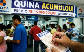Quina 6950 sorteia R$ 15 milhões nesta terça; saiba o horário do sorteio e o valor da aposta simples